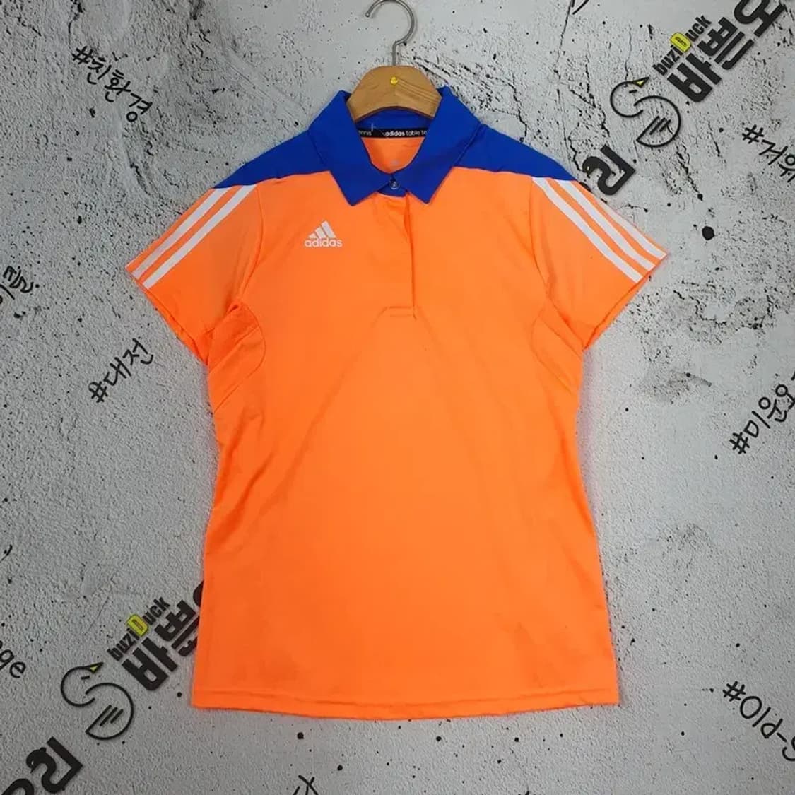 아디다스 ADIDAS 여성 탁구 반팔 카라티 오렌지 L 1000129 상품이미지1
