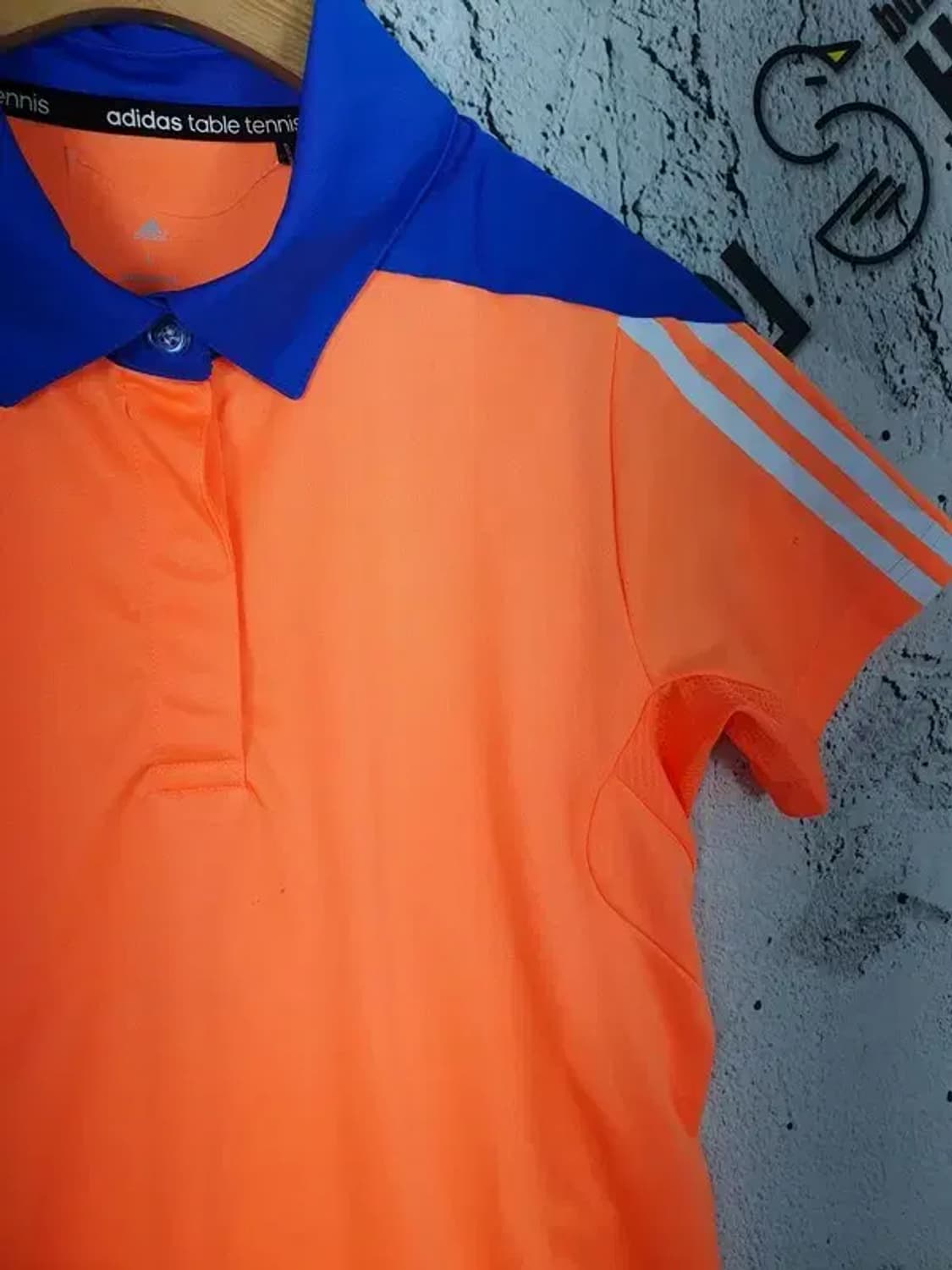 아디다스 ADIDAS 여성 탁구 반팔 카라티 오렌지 L 1000129 상품이미지6