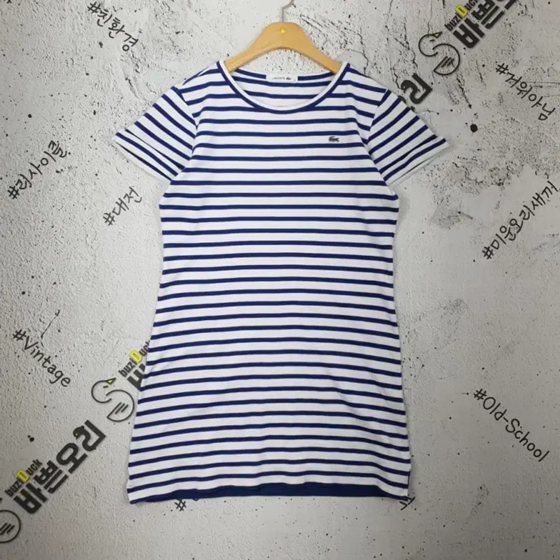 라코스테 LACOSTE 여성 미니 원피스 블루 38 1000176 상품이미지1
