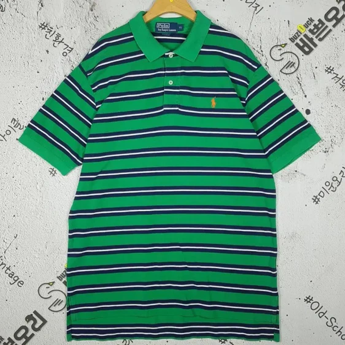 폴로랄프로렌 POLO 카라티 그린 스트라이프 XL 1000458 상품이미지1