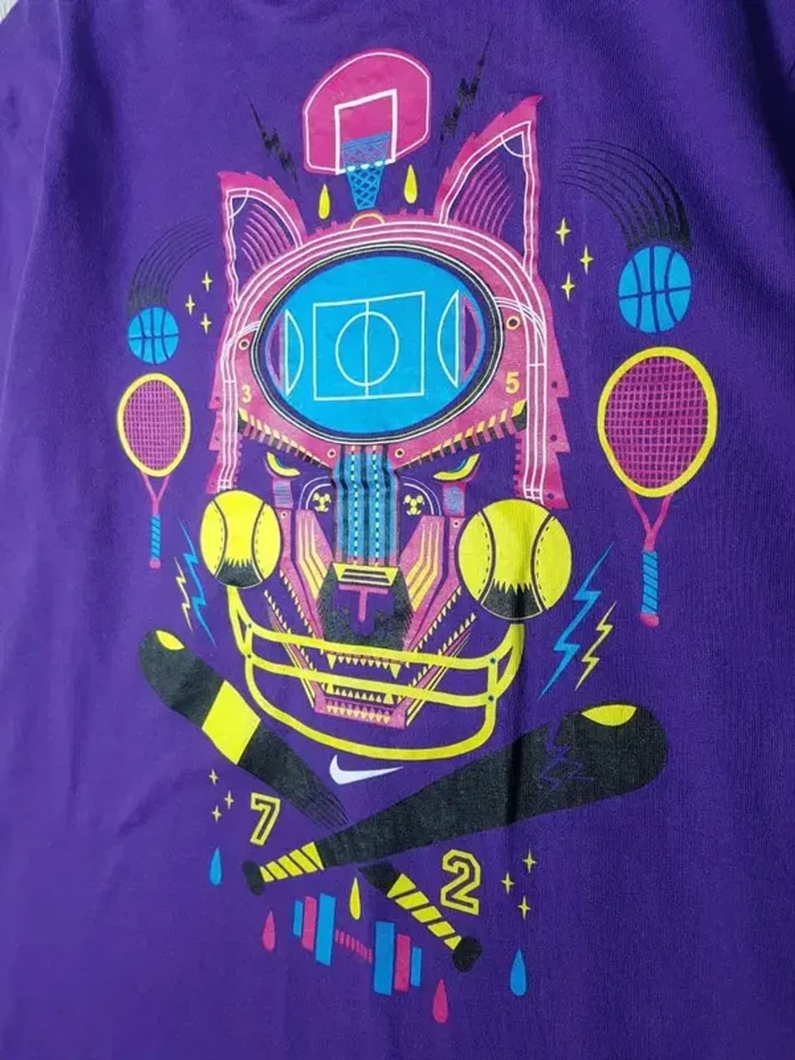 나이키 NIKE 빈티지 레귤러 반팔 티 퍼플 M 1000459 상품이미지3