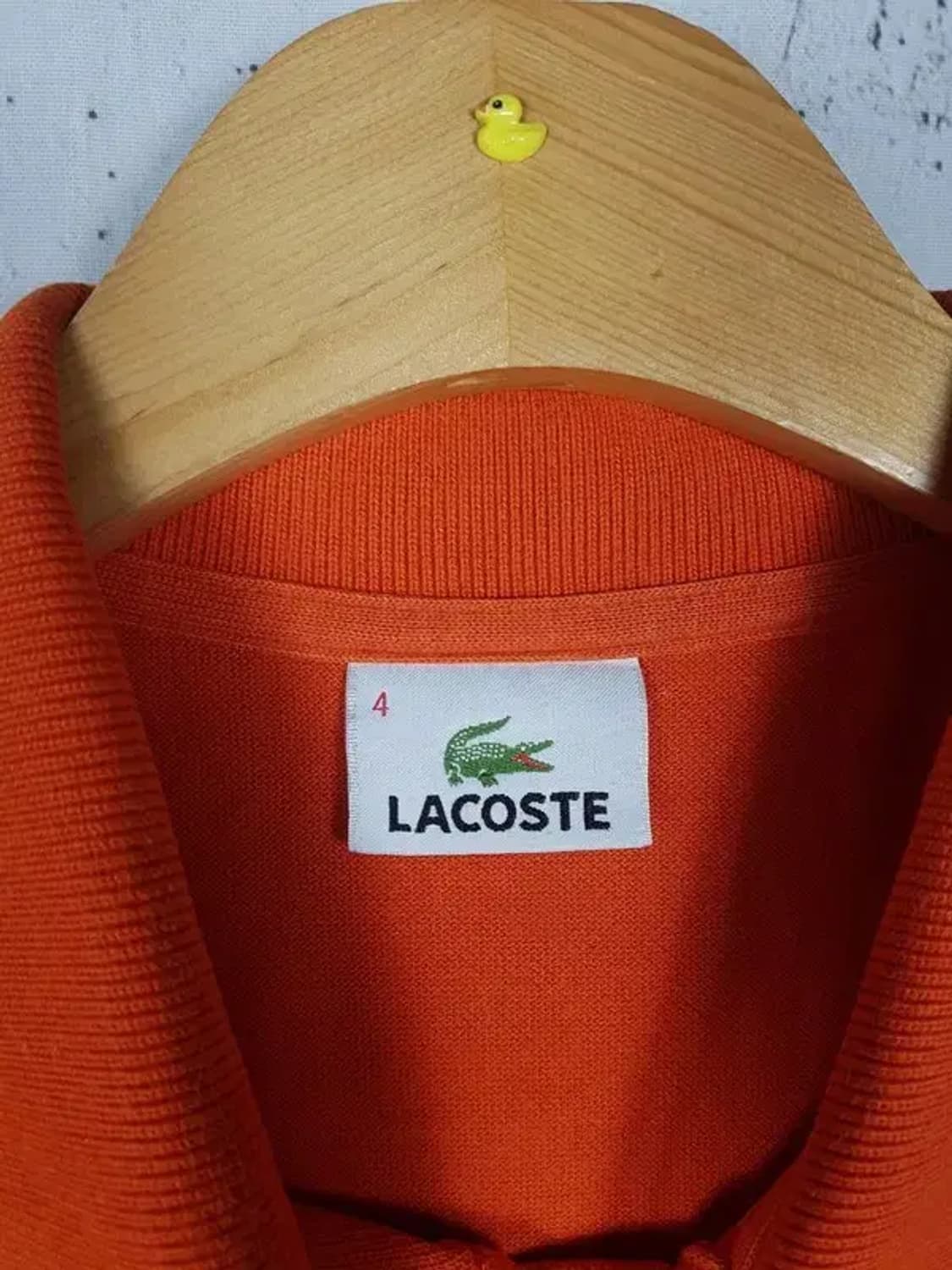 라코스테 LACOSTE 반팔 카라 티셔츠 오렌지 4 1000461 상품이미지4