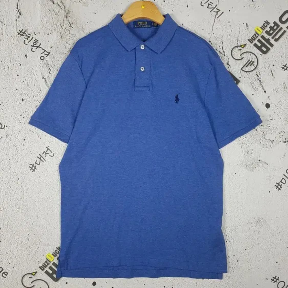 폴로랄프로렌 POLO 반팔 카라 티셔츠 블루 S 1000462 상품이미지1