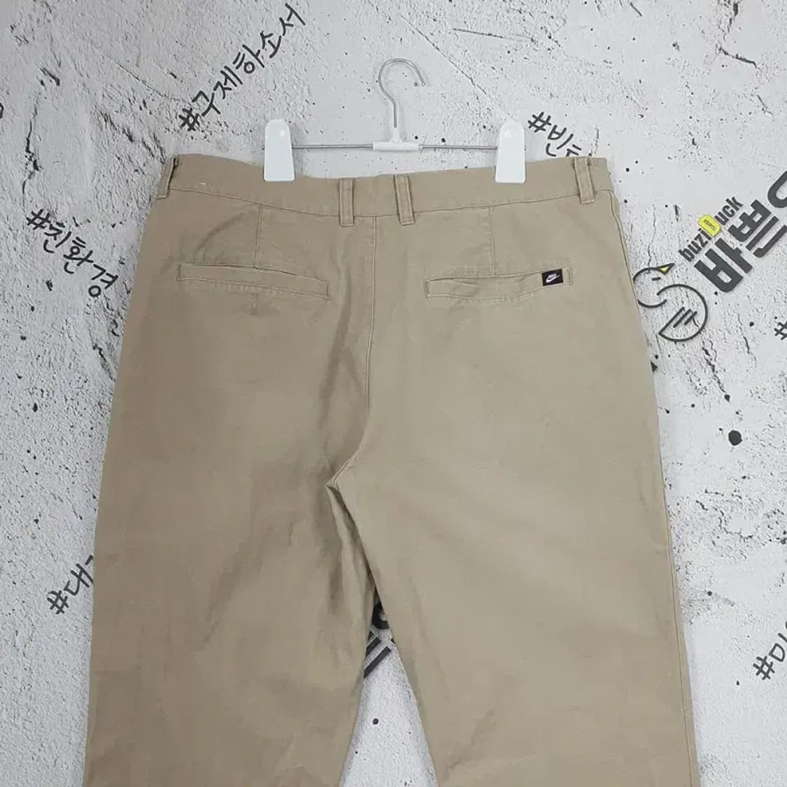 나이키 NIKE 퓨추라 면 자수 바지 베이지 34X32 4300011 상품이미지5