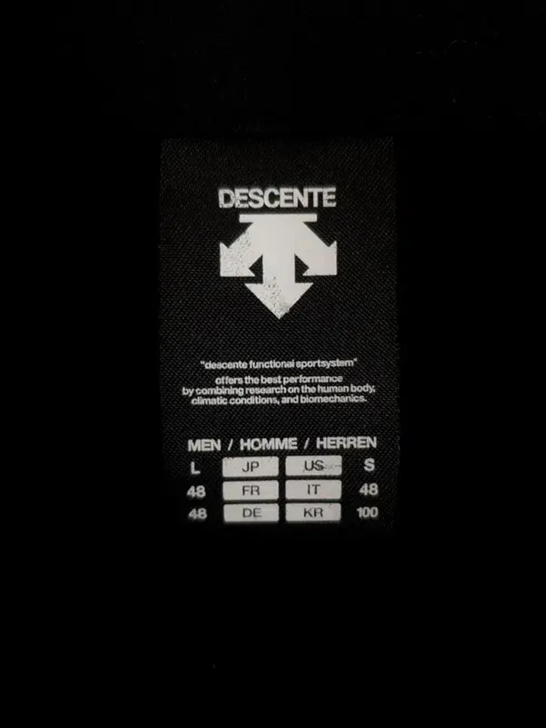 데상트 DESCENTE 반기모 기능성 집업 져지 자켓 블랙 3100070 상품이미지8
