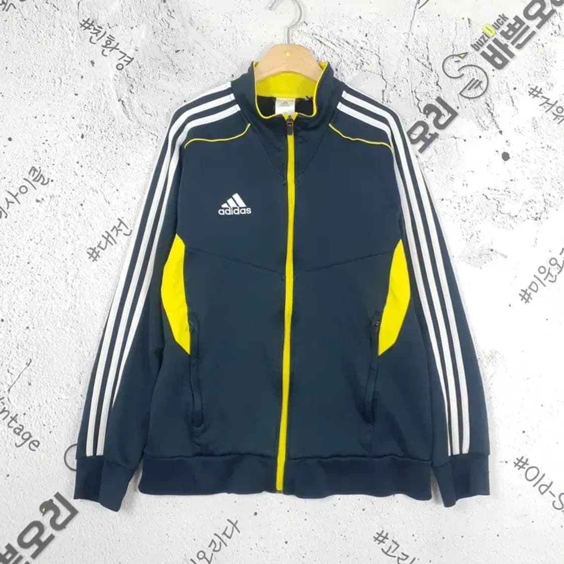 아디다스 ADIDAS 퍼포먼스 트랙탑  져지 네이비 옐로우 3100086 상품이미지1