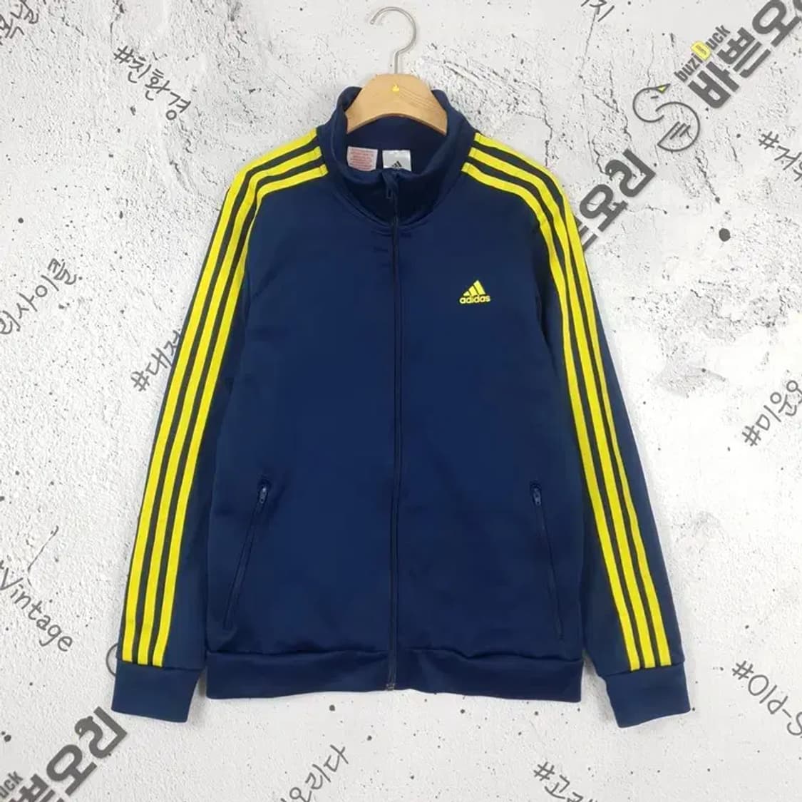 아디다스 ADIDAS 트레이닝 져지 자켓 네이비 옐로우 3100088 상품이미지1