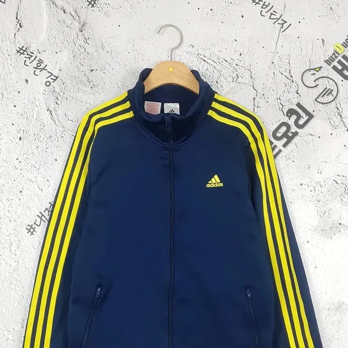 아디다스 ADIDAS 트레이닝 져지 자켓 네이비 옐로우 3100088 상품이미지4