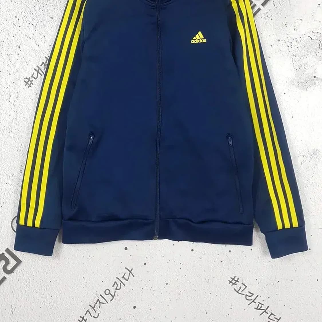 아디다스 ADIDAS 트레이닝 져지 자켓 네이비 옐로우 3100088 상품이미지5