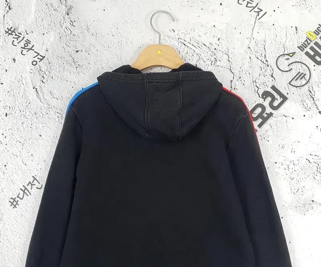 아디다스 ADIDAS 멀티컬러 삼선 후드티 블랙 2300104 상품이미지6