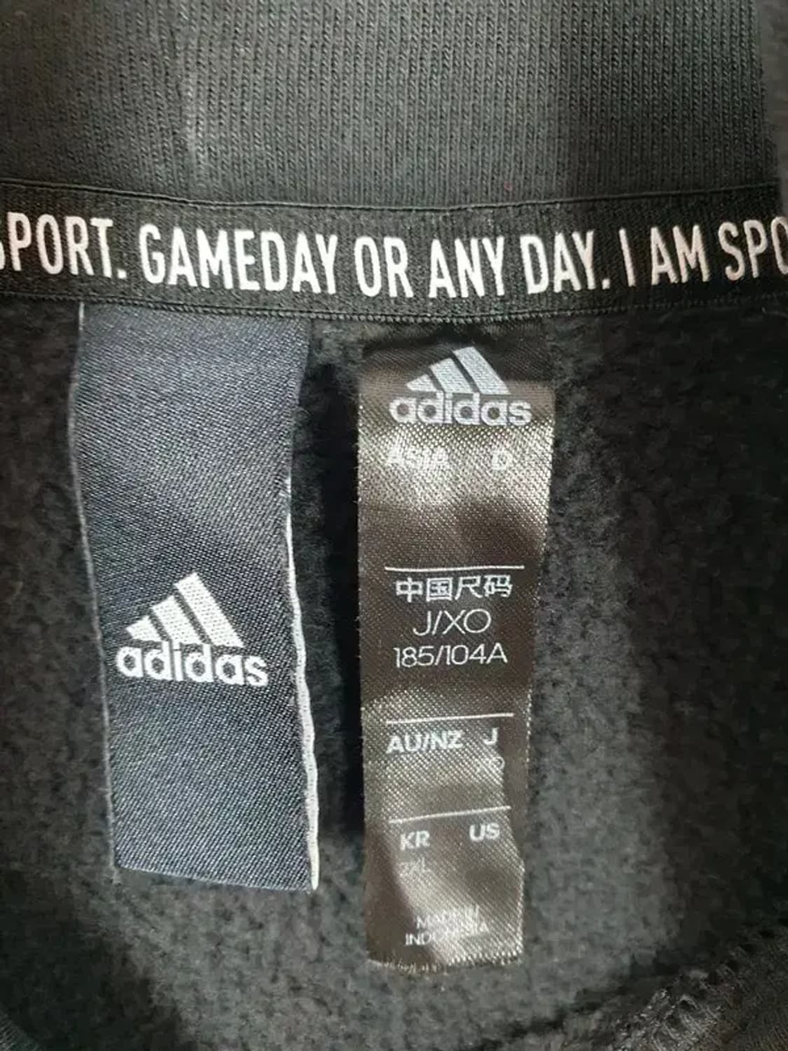 아디다스 ADIDAS 퍼포먼스 기모 오버핏 후드티 블랙 2300106 상품이미지10