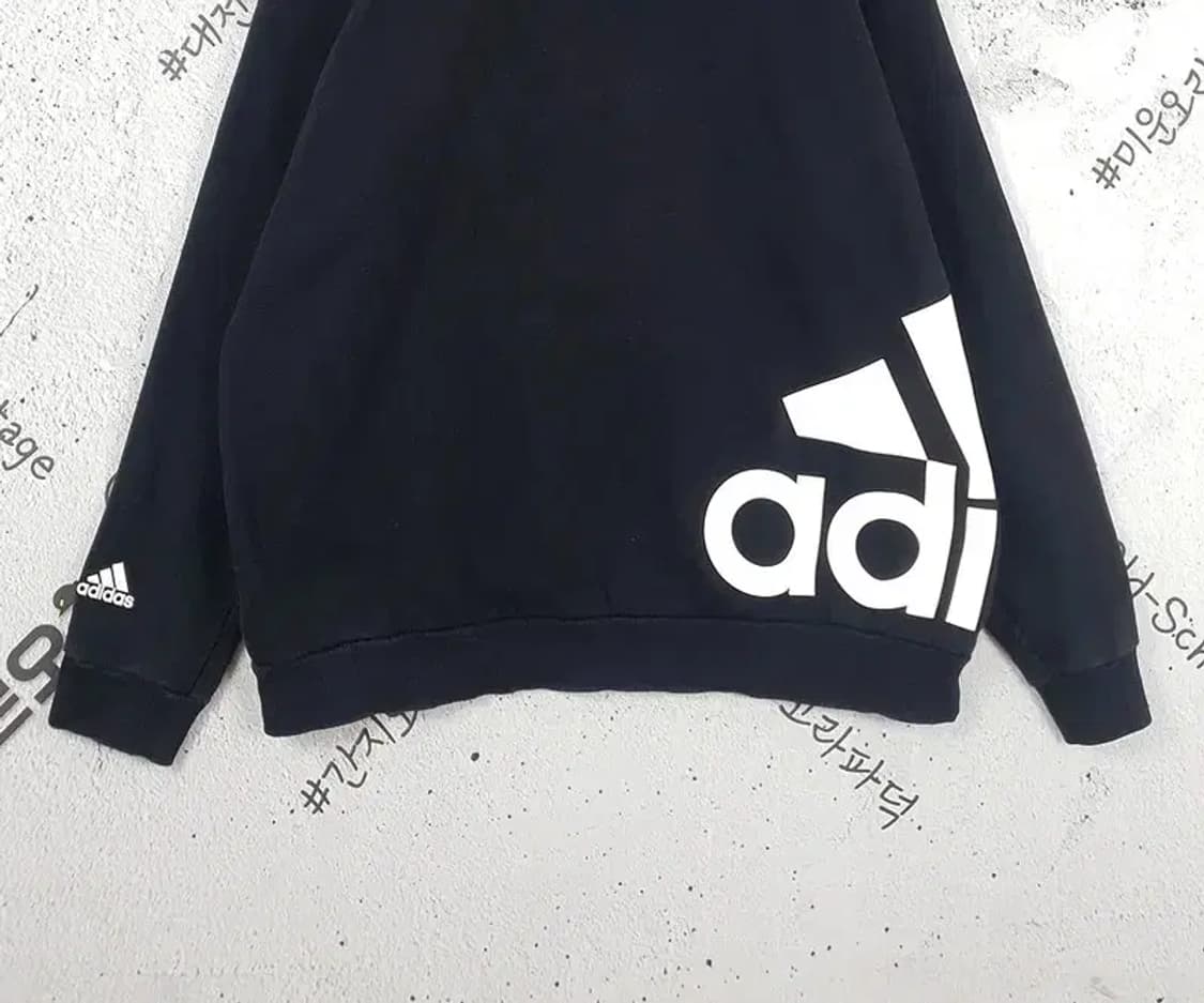 아디다스 ADIDAS 퍼포먼스 기모 오버핏 후드티 블랙 2300106 상품이미지8