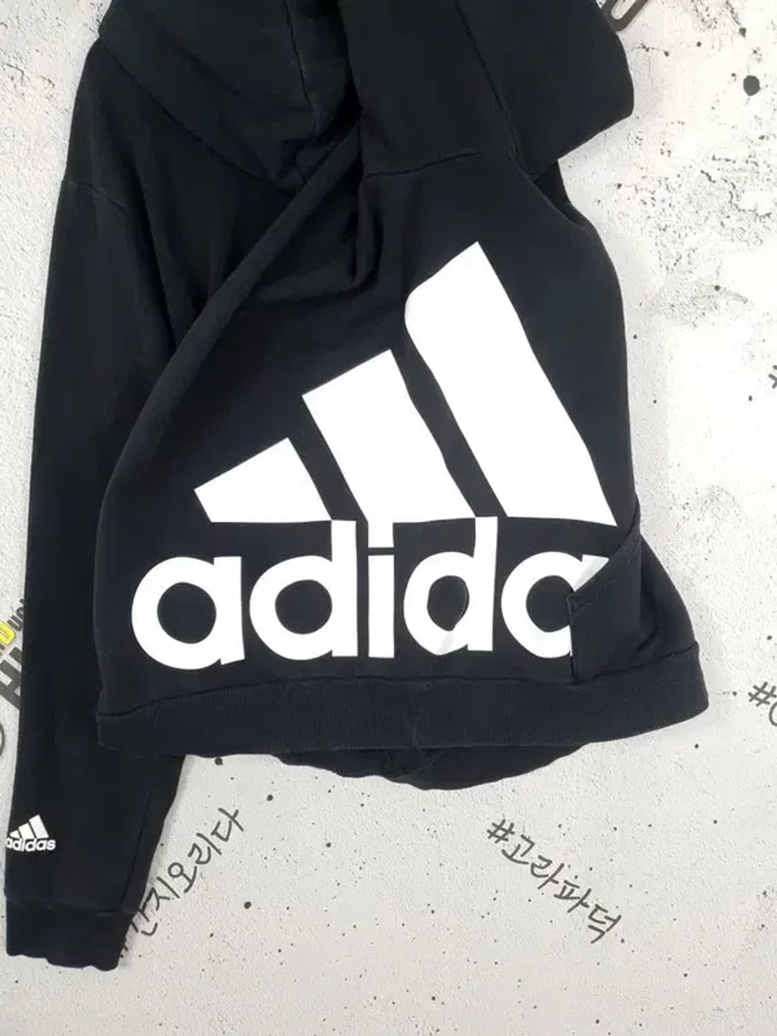 아디다스 ADIDAS 퍼포먼스 기모 오버핏 후드티 블랙 2300106 상품이미지9