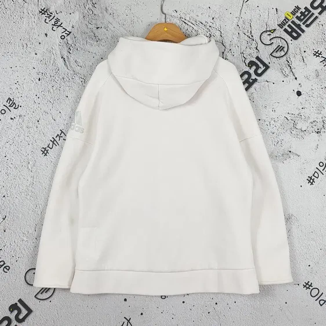 아디다스 ADIDAS 퍼포먼스 후드 집업 화이트 2300108 상품이미지2