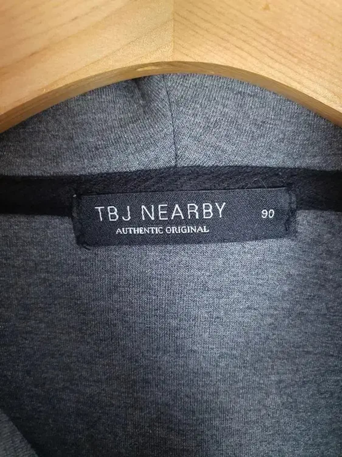 TBJ NEARBY 후드 집업 블랙 그레이 2300113 상품이미지10