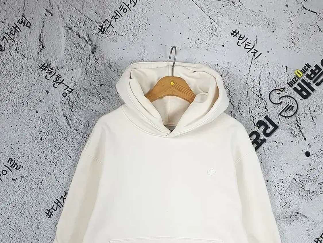 아디다스 ADIDAS 기모 포켓 후드티 크림 2300116 상품이미지4