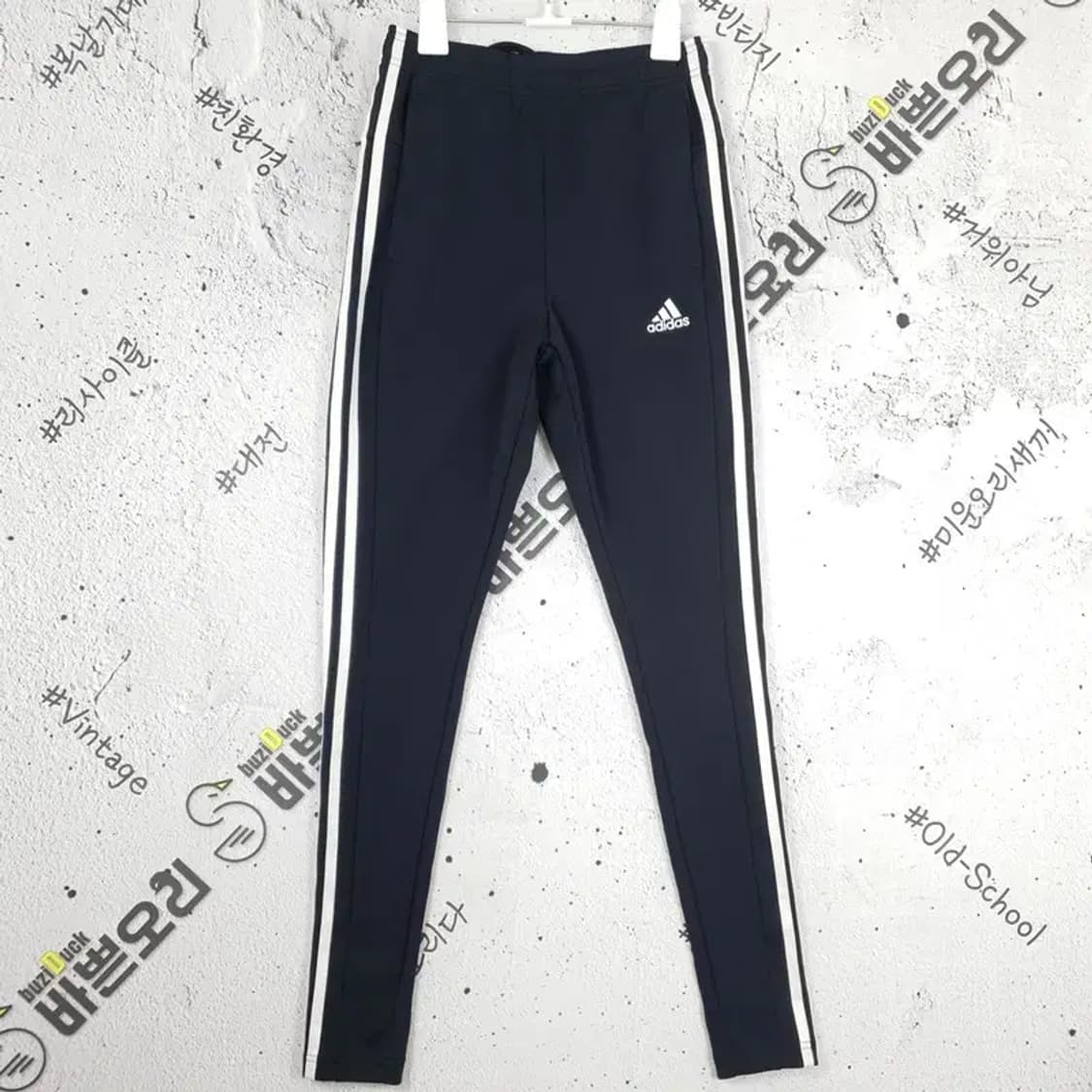 아디다스 ADIDAS 슬림 오픈헴 트레이닝 운동 바지 블랙 4400027 상품이미지1