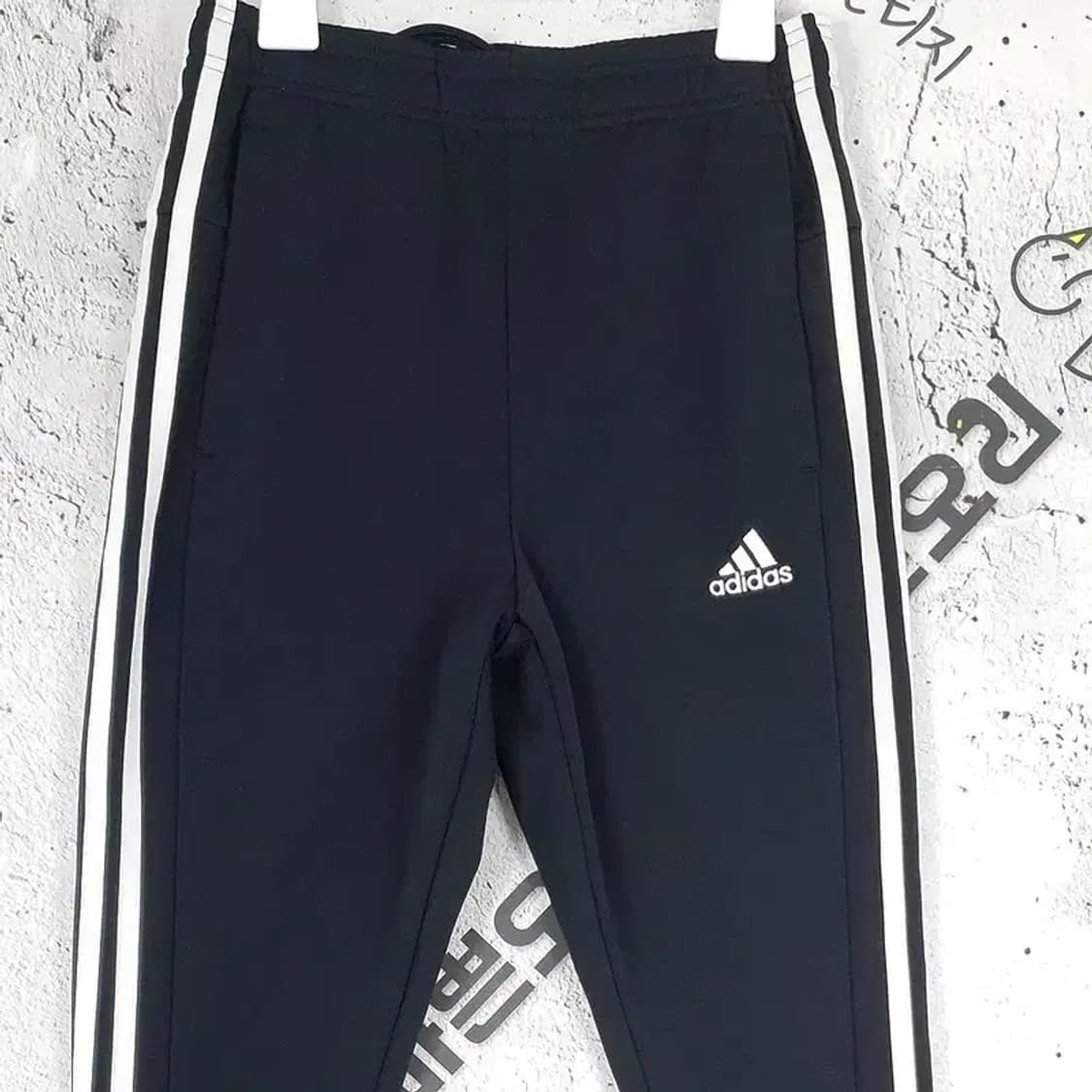 아디다스 ADIDAS 슬림 오픈헴 트레이닝 운동 바지 블랙 4400027 상품이미지2