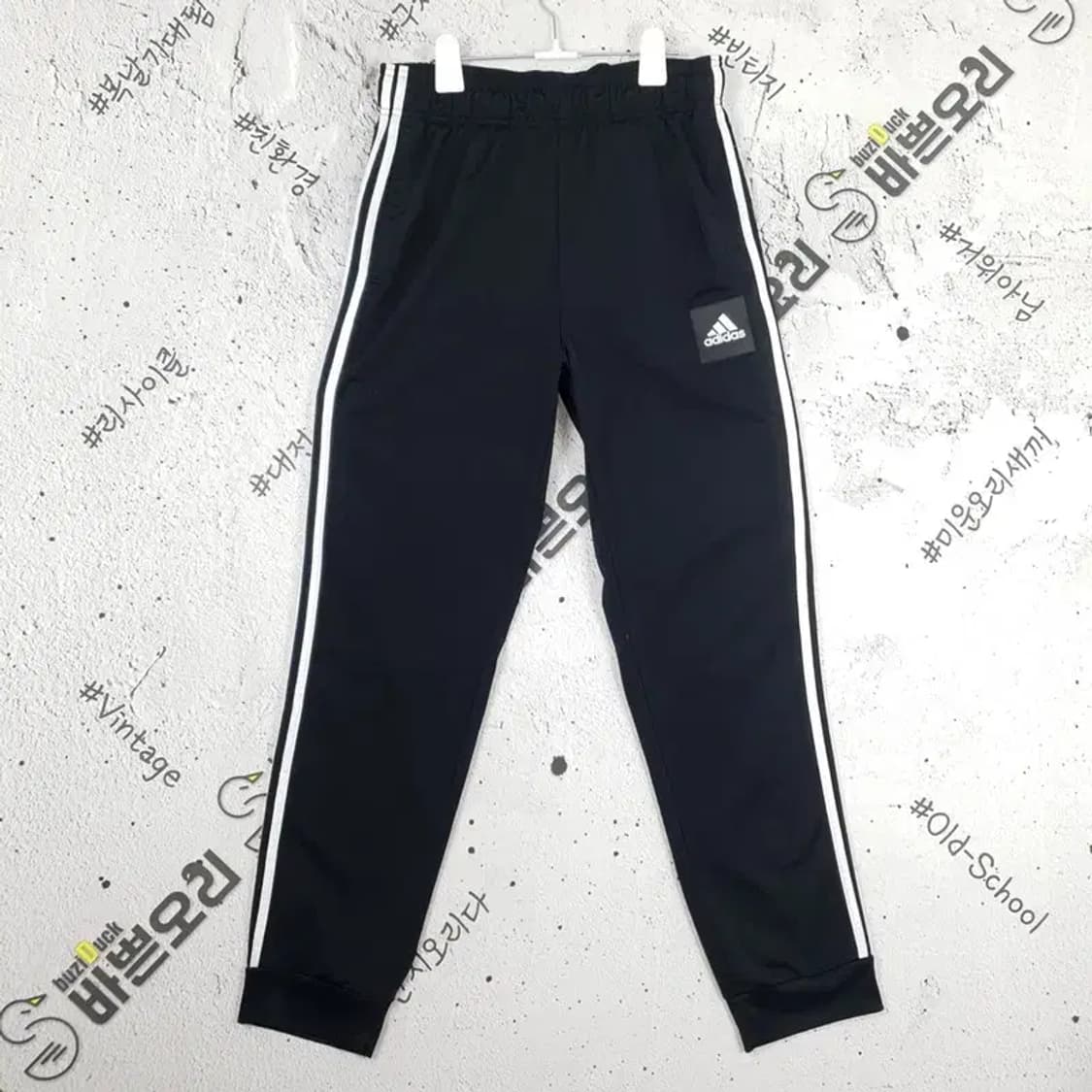 아디다스 ADIDAS 스티치 조거 트레이닝 운동 바지 블랙 4400032 상품이미지1