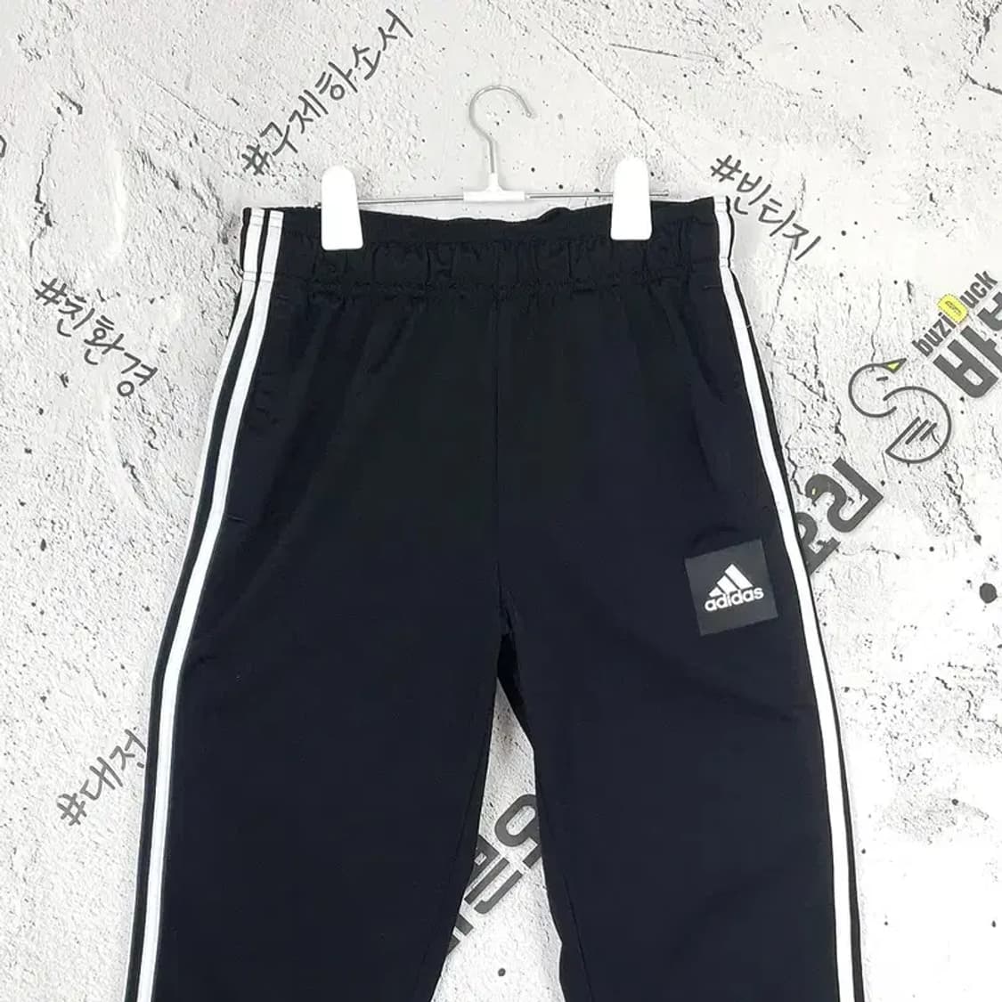아디다스 ADIDAS 스티치 조거 트레이닝 운동 바지 블랙 4400032 상품이미지4