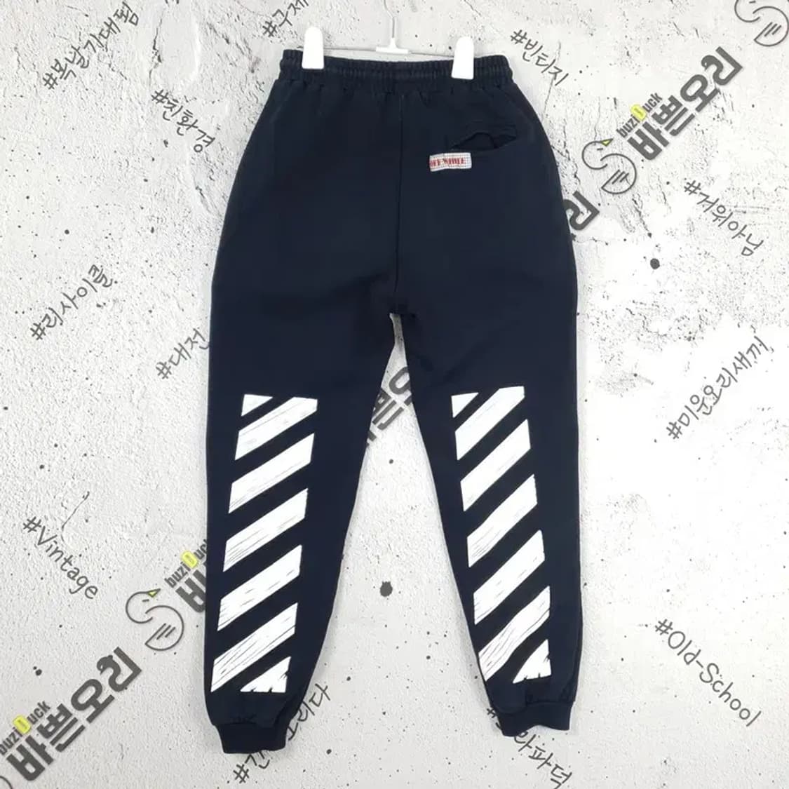 오프화이트 OFF WHITE 조거 트레이닝 운동 바지 블랙 4400035 상품이미지2