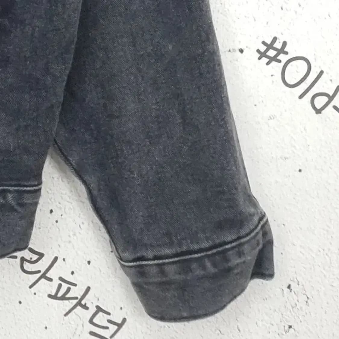 LANE 흑청 오버핏 데님 자켓 그레이 3200008 상품이미지5
