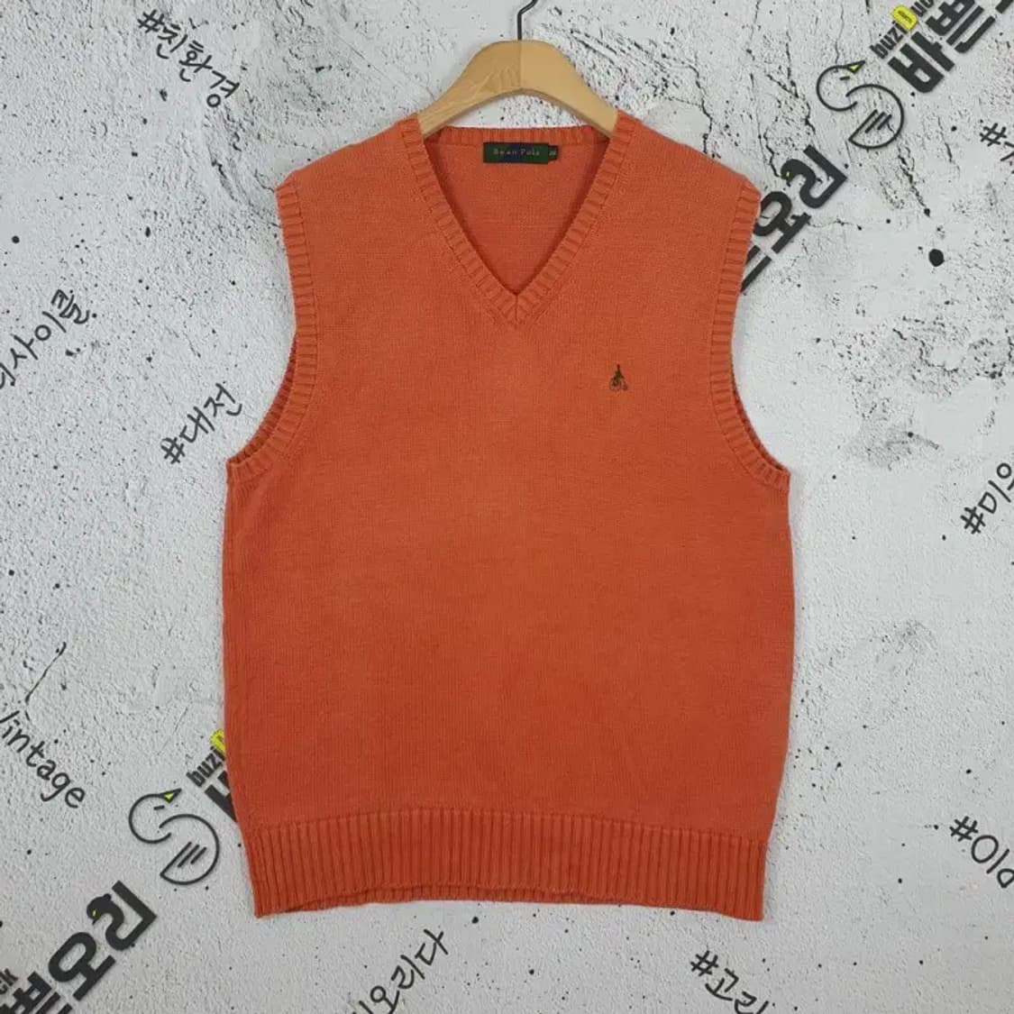 빈폴 BEANPOLE 니트 조끼 오렌지 2400003 상품이미지1