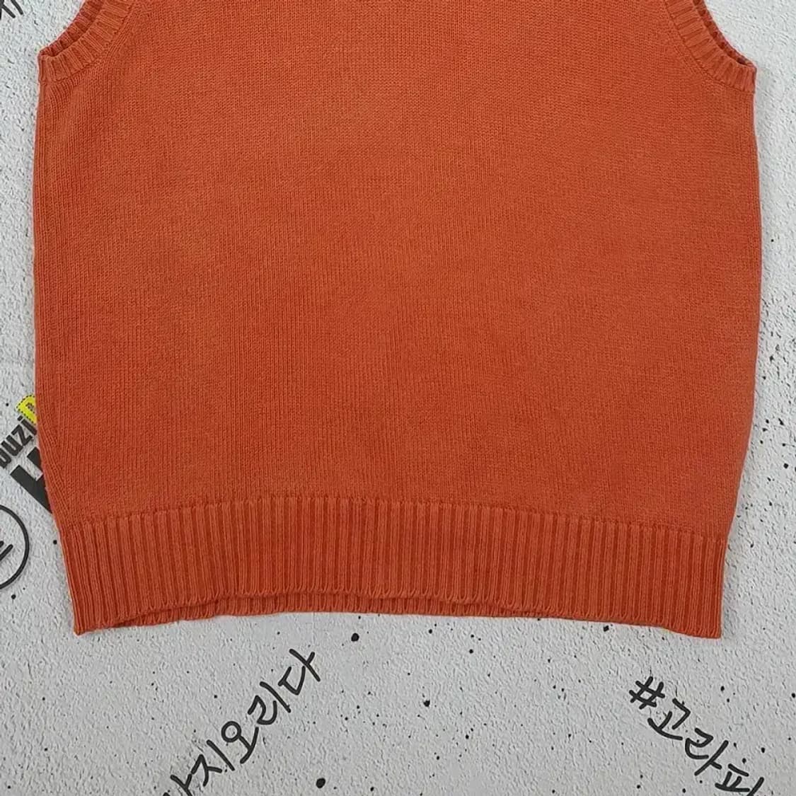 빈폴 BEANPOLE 니트 조끼 오렌지 2400003 상품이미지4