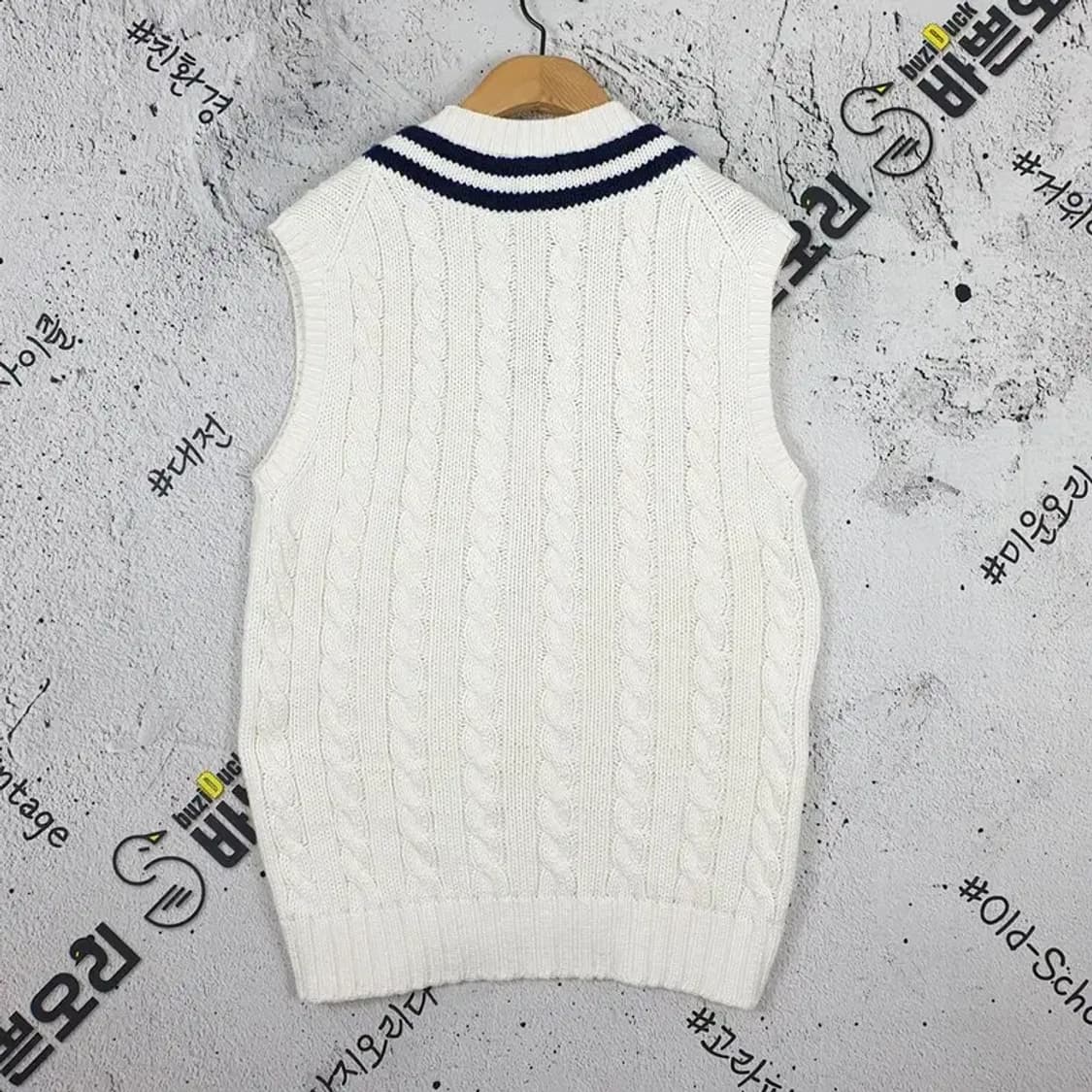 빈폴 Bean Pole 니트 조끼 화이트 2400028 상품이미지2