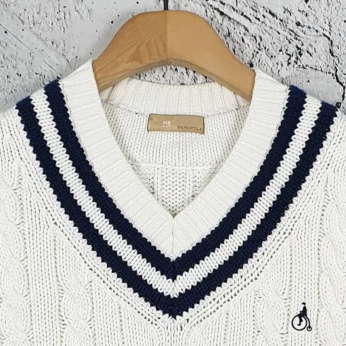 빈폴 Bean Pole 니트 조끼 화이트 2400028 상품이미지5