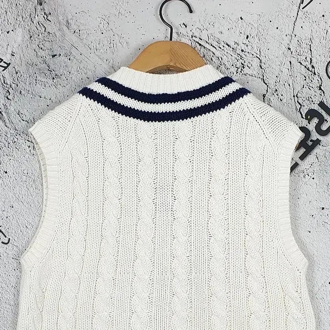 빈폴 Bean Pole 니트 조끼 화이트 2400028 상품이미지6