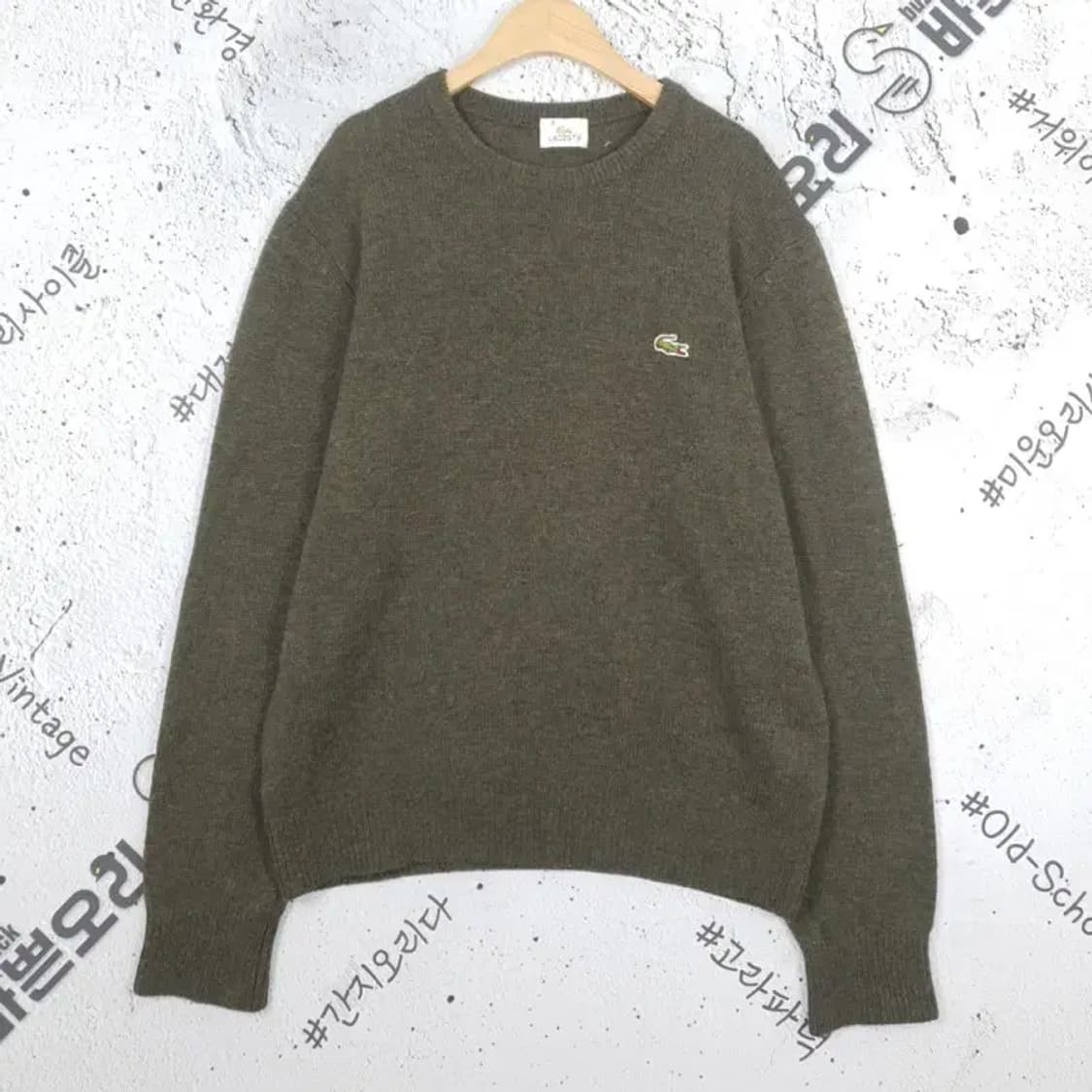 라코스테 LACOSTE 니트 카키 2400007 상품이미지1