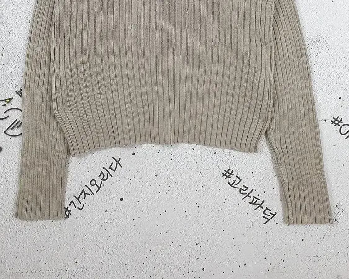 디케이엔와이 DKNY 목폴라 스웨터 니트  베이지 2400082 상품이미지7
