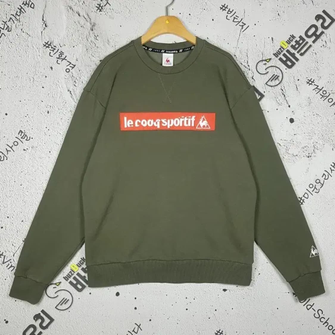르꼬끄 LE COQ SPORTIF 맨투맨 카키 95(M) 2200219 상품이미지1
