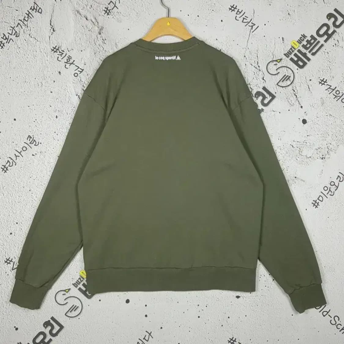 르꼬끄 LE COQ SPORTIF 맨투맨 카키 95(M) 2200219 상품이미지2