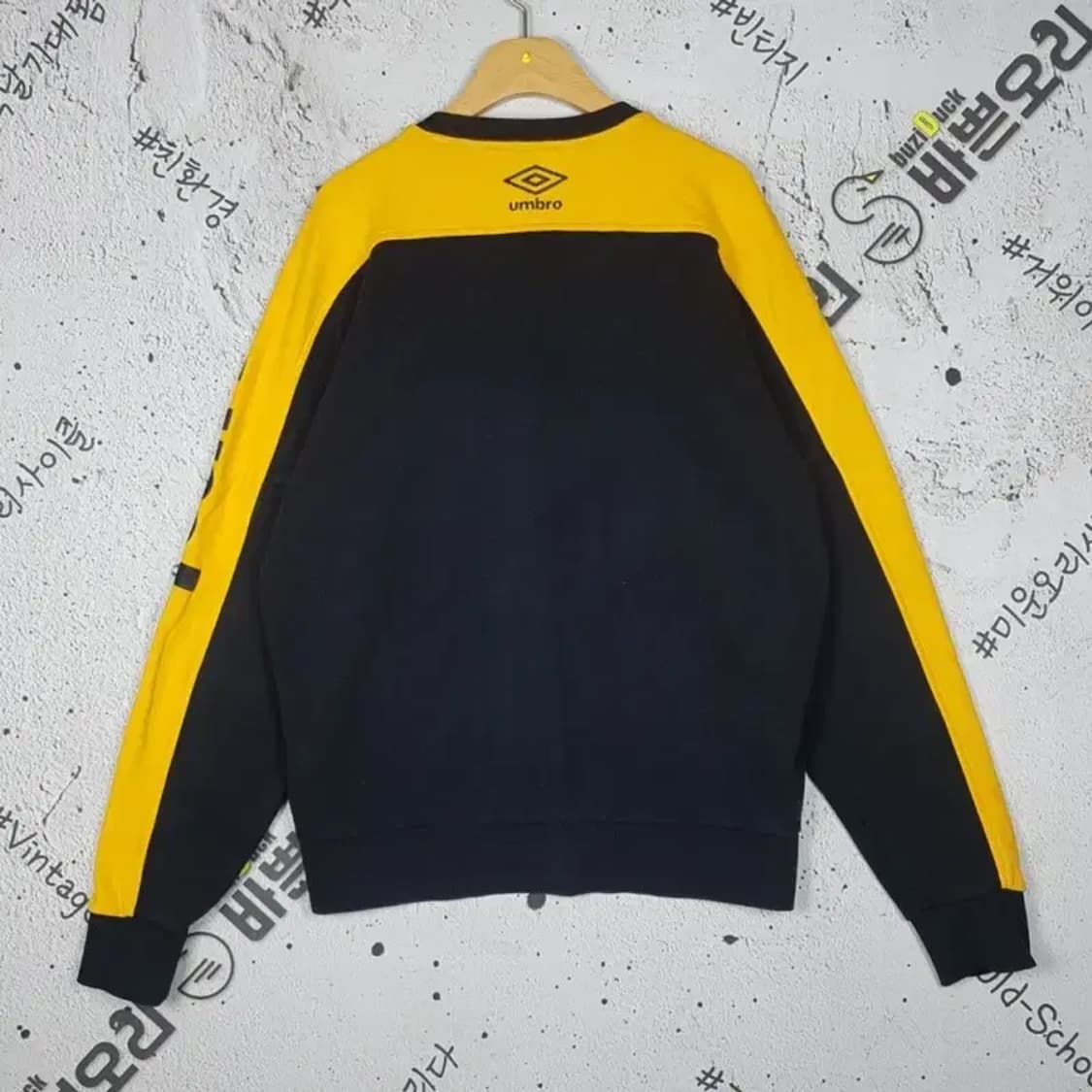 엄브로 UMBRO 맨투맨 블랙 S(90) 2200224 상품이미지2