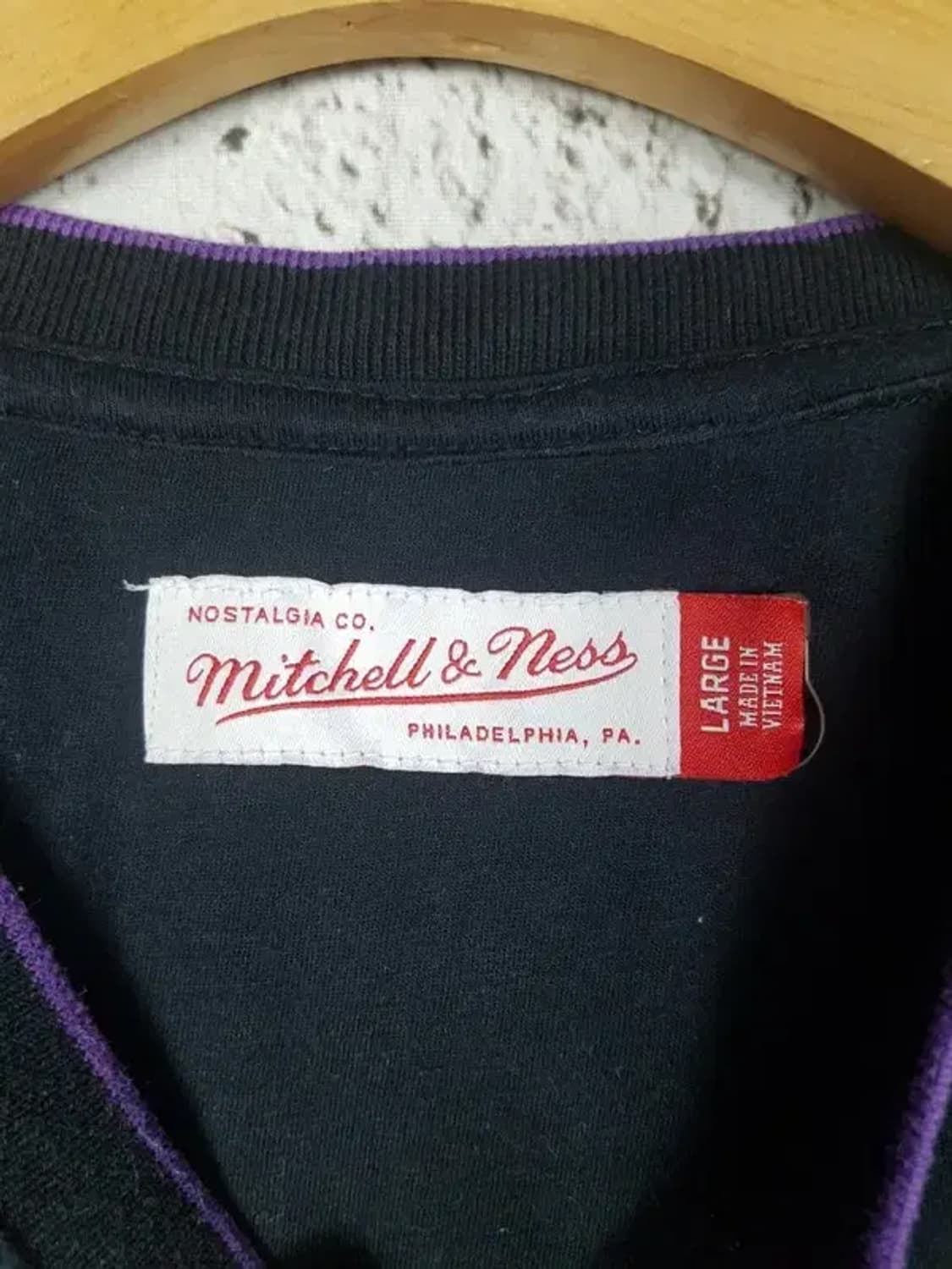 MITCHELL&NESS 애리조나 3/4 반팔 티 블랙 L 2100127 상품이미지6