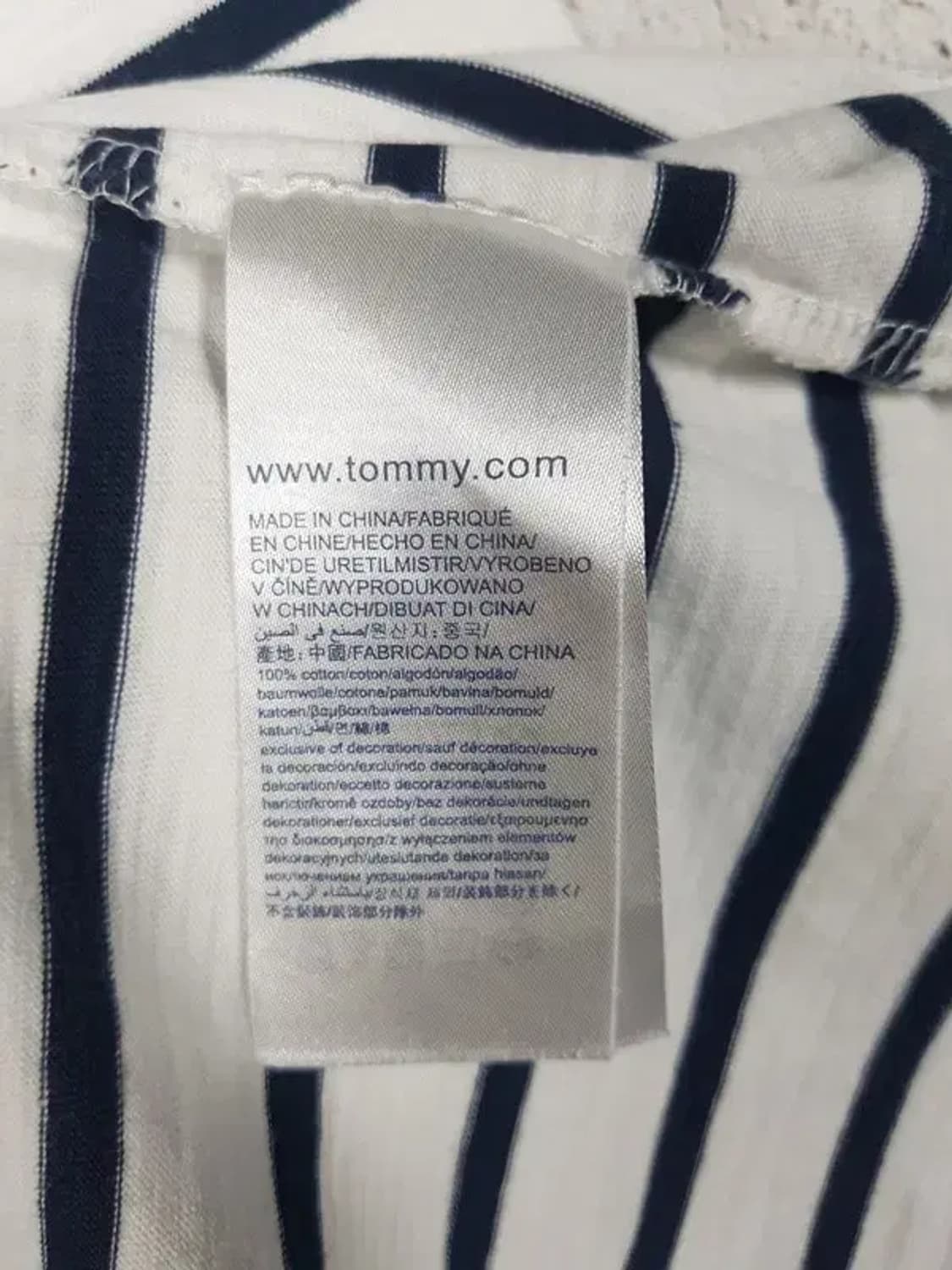 타미힐피거 슬림핏 긴팔티 화이트 여성 XS 2100130 상품이미지6