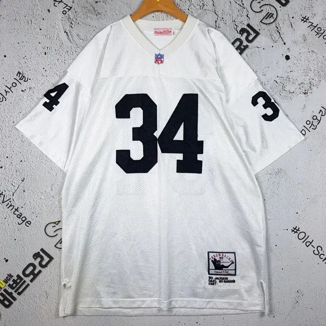 미첼&네스 NFL 잭슨 져지 유니폼 화이트 52 1000468 상품이미지1