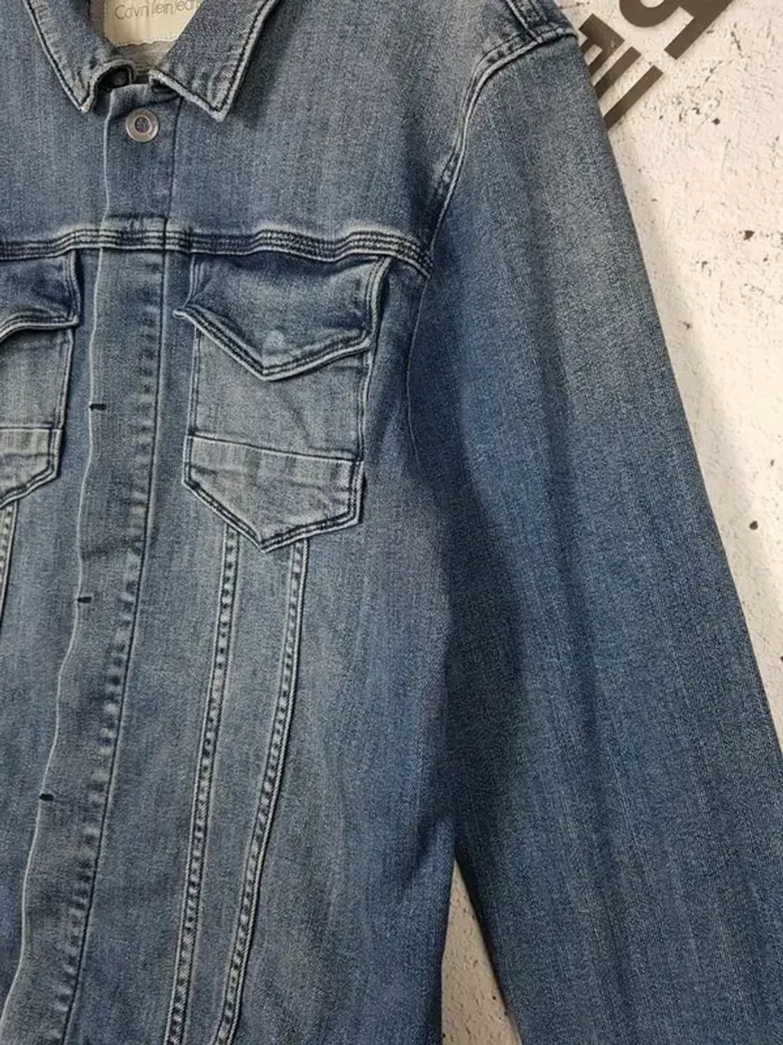 캘빈클라인 CK 워싱 데님 자켓 네이비 M 3200055 상품이미지3
