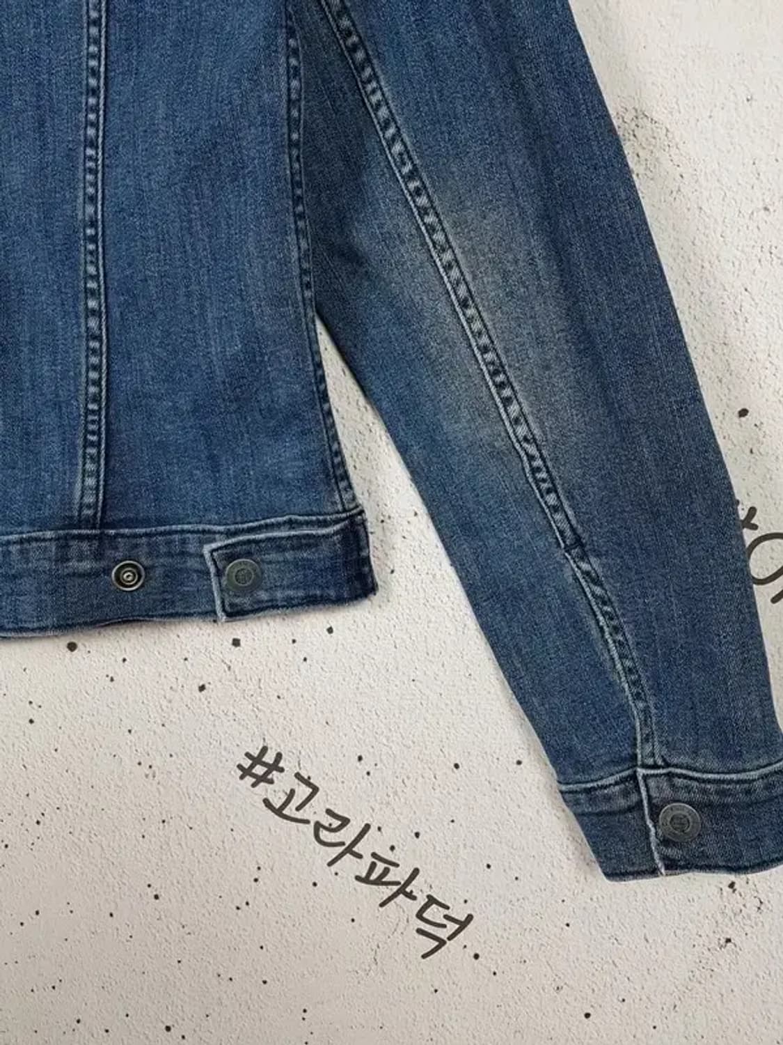 캘빈클라인 CK 워싱 데님 자켓 네이비 M 3200055 상품이미지4