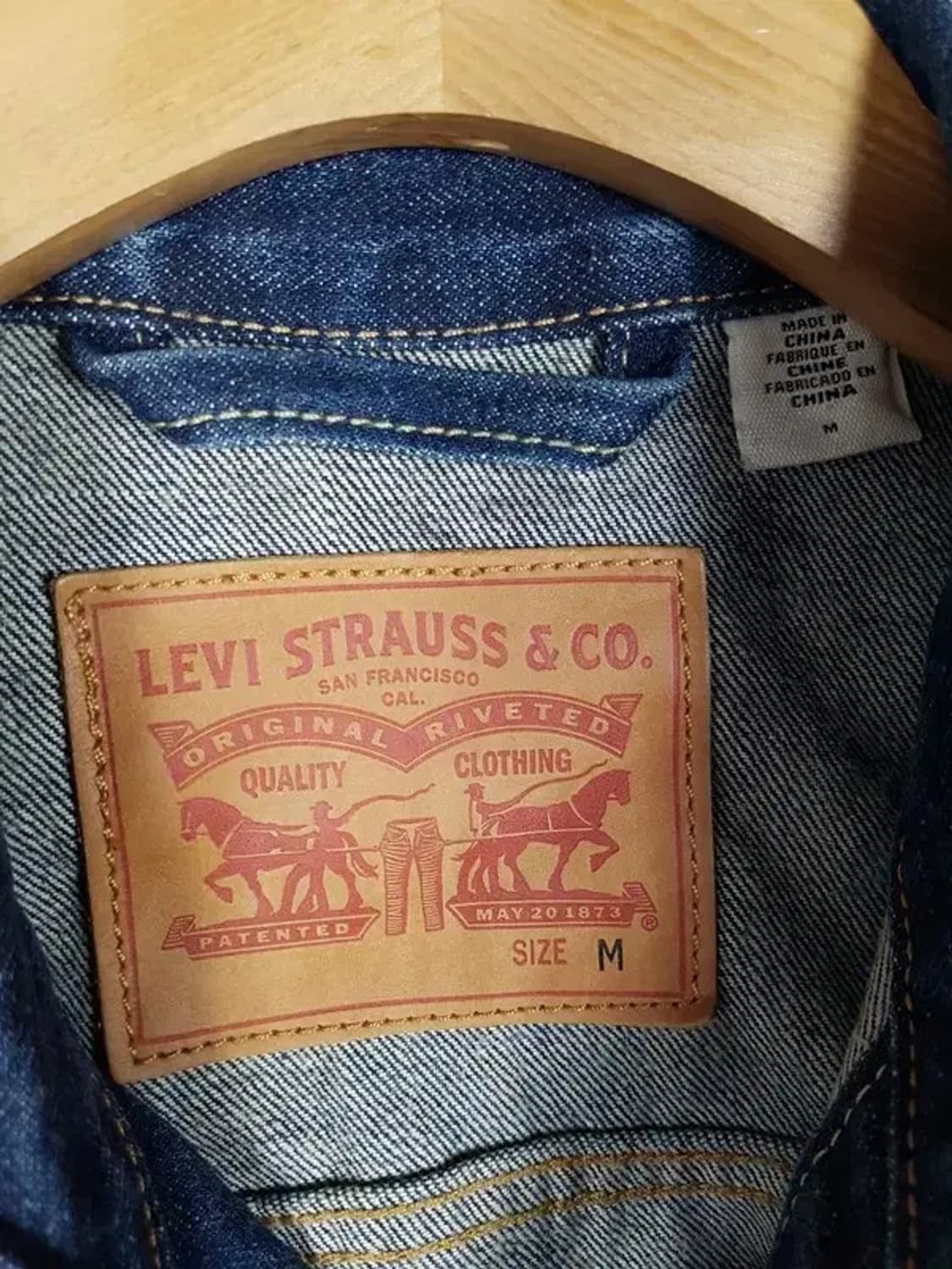 리바이스 LEVI'S 진청 데님 자켓 네이비 M 3200056 상품이미지5