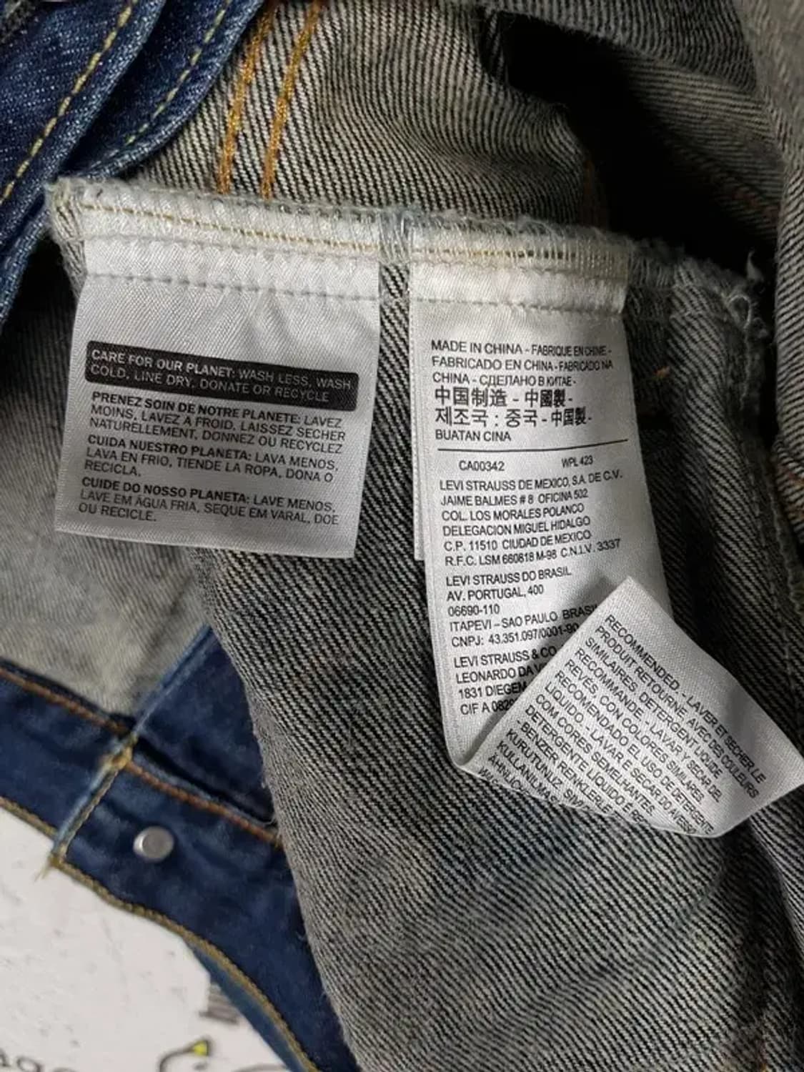 리바이스 LEVI'S 진청 데님 자켓 네이비 M 3200056 상품이미지6