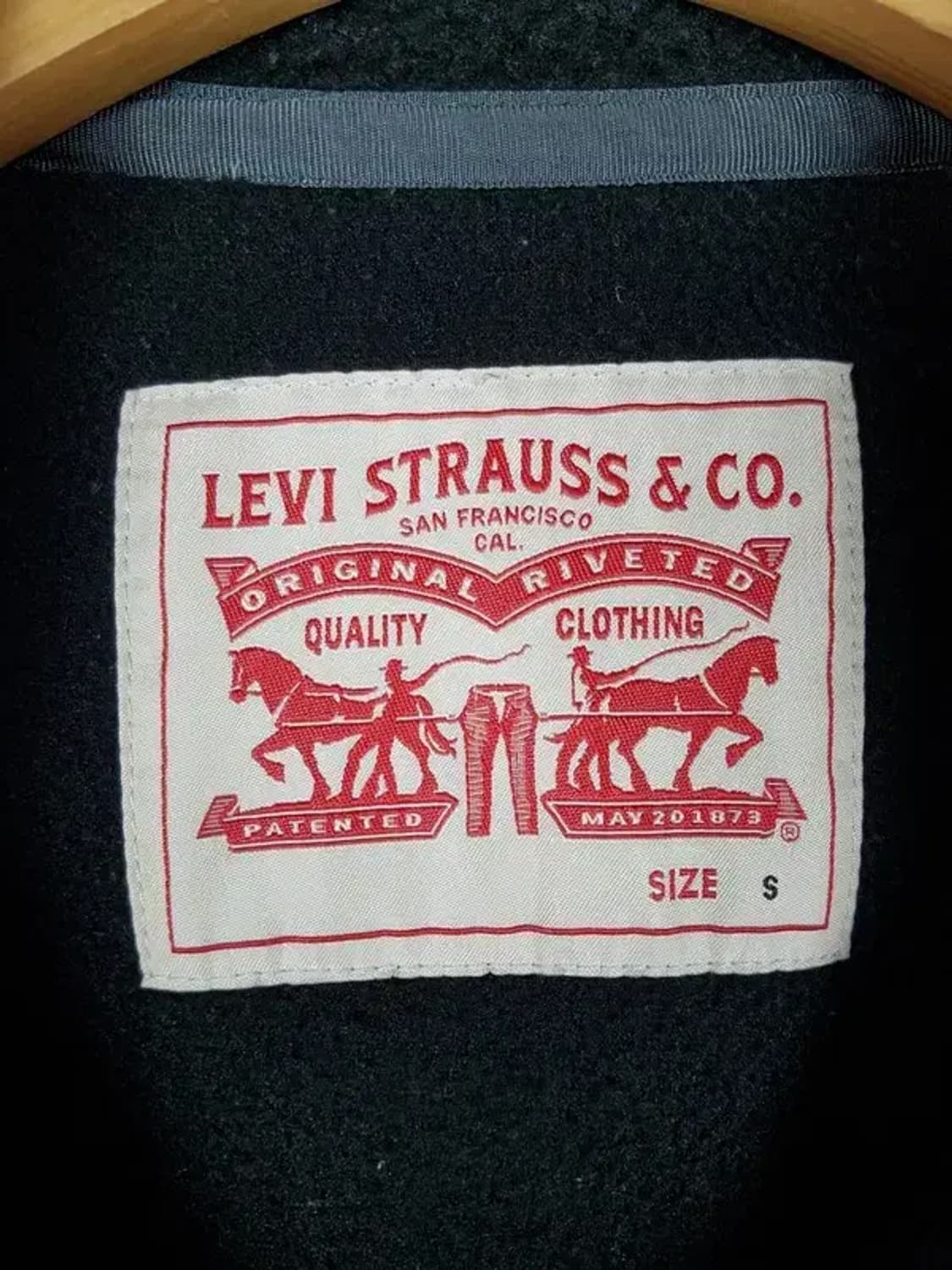 리바이스 LEVI'S 폴라 후리스 자켓 블랙 S 3200060 상품이미지4