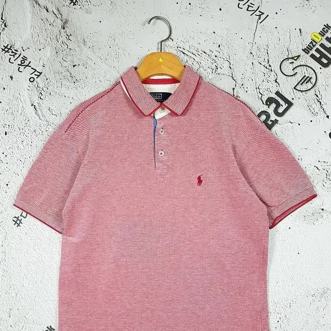 폴로 POLO 여성 반팔 카라티 멜란지 라이트 핑크 S 1000470 상품이미지3