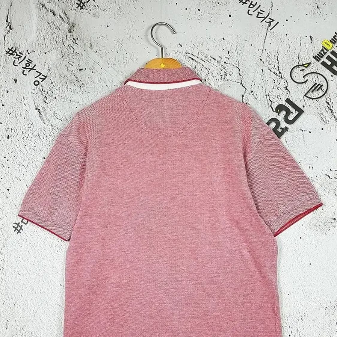 폴로 POLO 여성 반팔 카라티 멜란지 라이트 핑크 S 1000470 상품이미지5