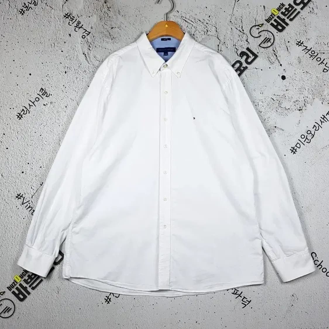 타미힐피거 슬림핏 셔츠 라이트 그레이 17-1/2 1100308 상품이미지1
