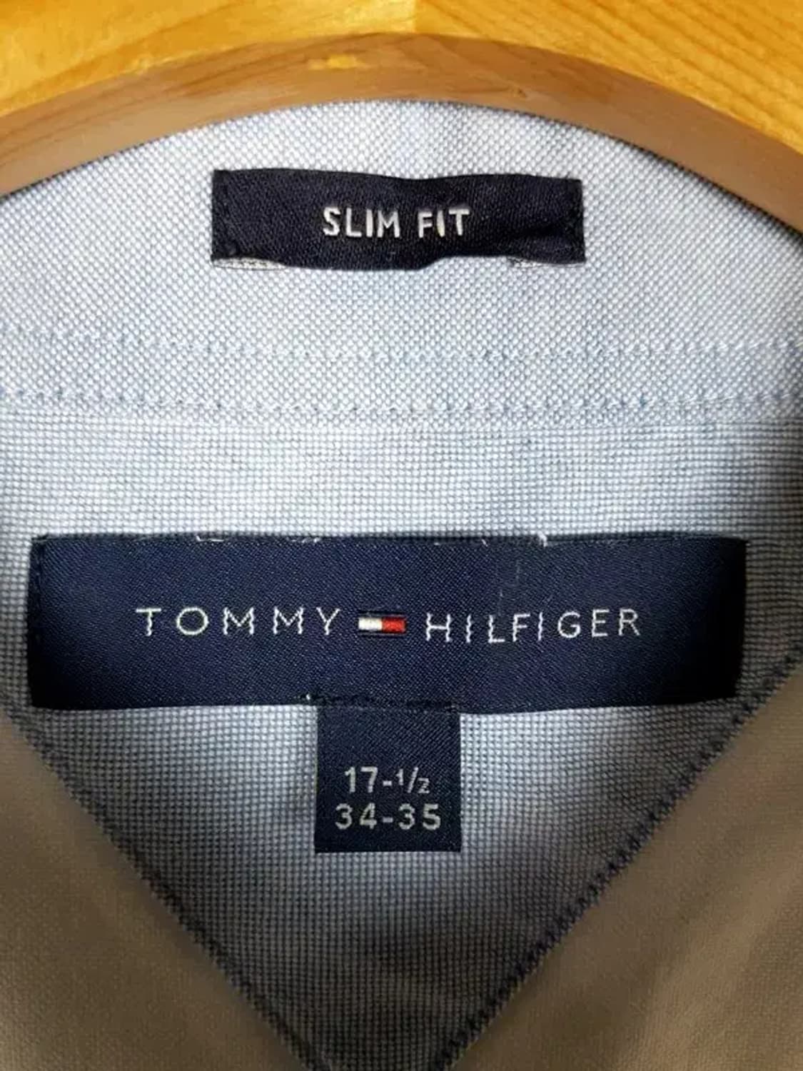 타미힐피거 슬림핏 셔츠 라이트 그레이 17-1/2 1100308 상품이미지5