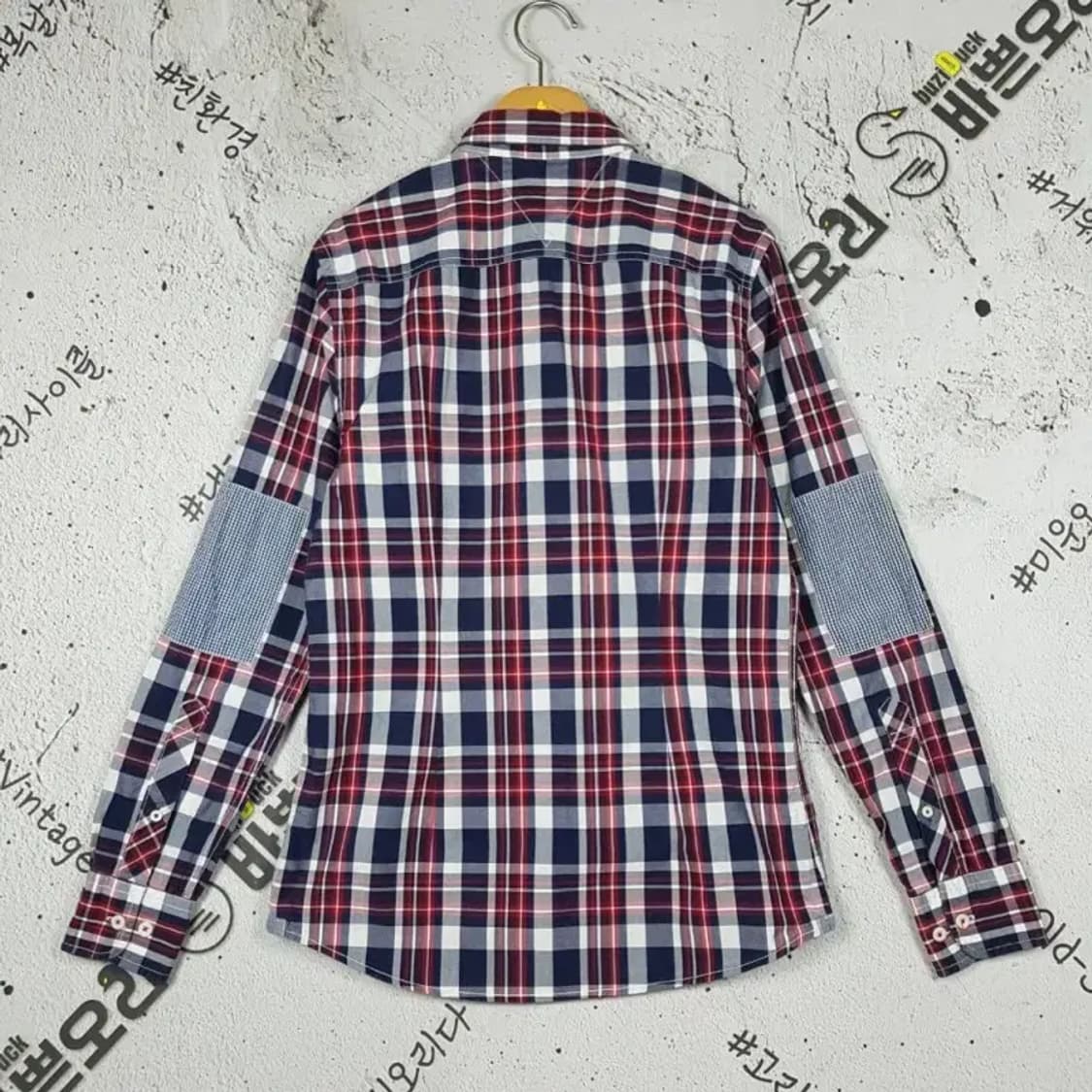 타미힐피거 TOMMY 여성 슬림핏 셔츠 레드 타탄 S 1100312 상품이미지2