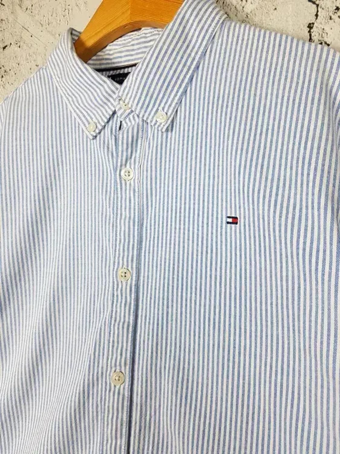타미힐피거 셔츠 스트라이프 라이트 블루 176 1100310 상품이미지3